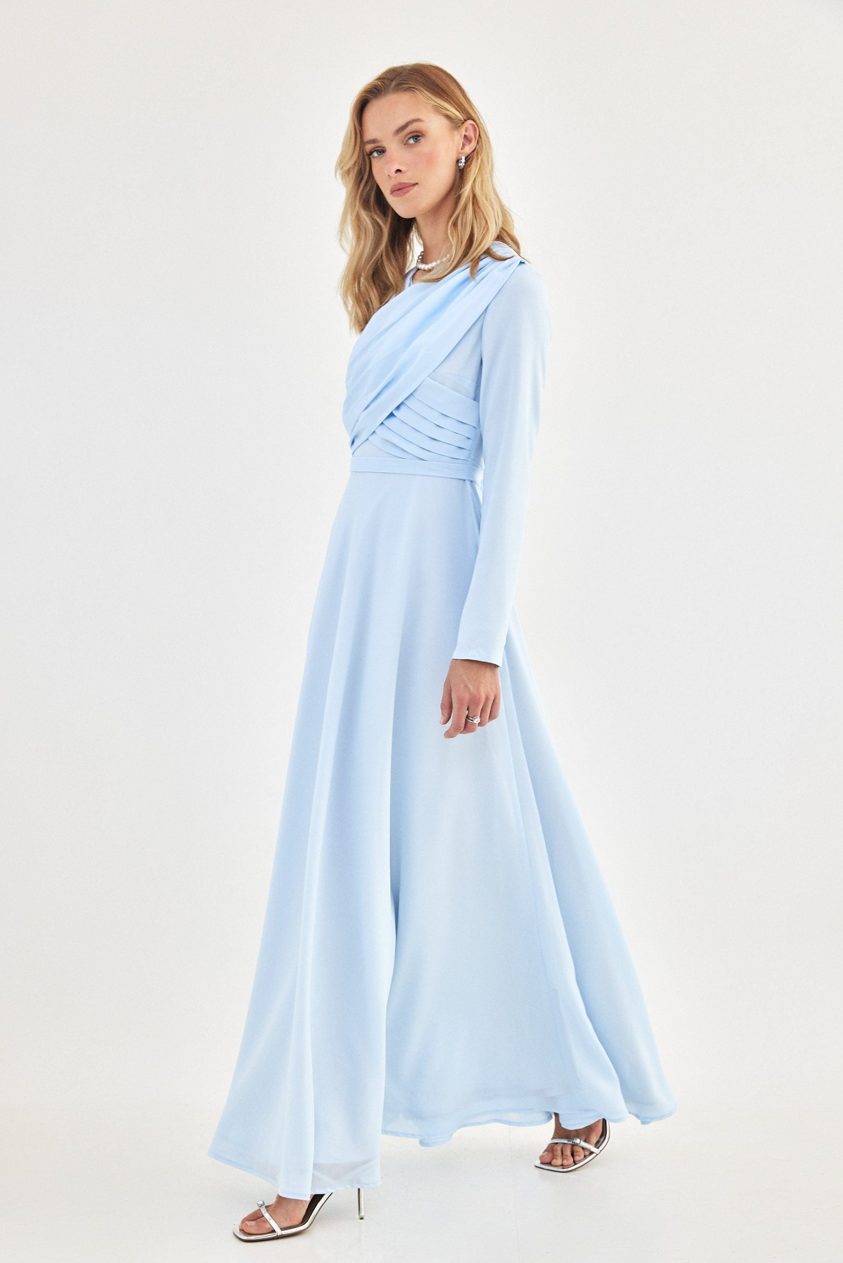 שמלת איקס תכלת