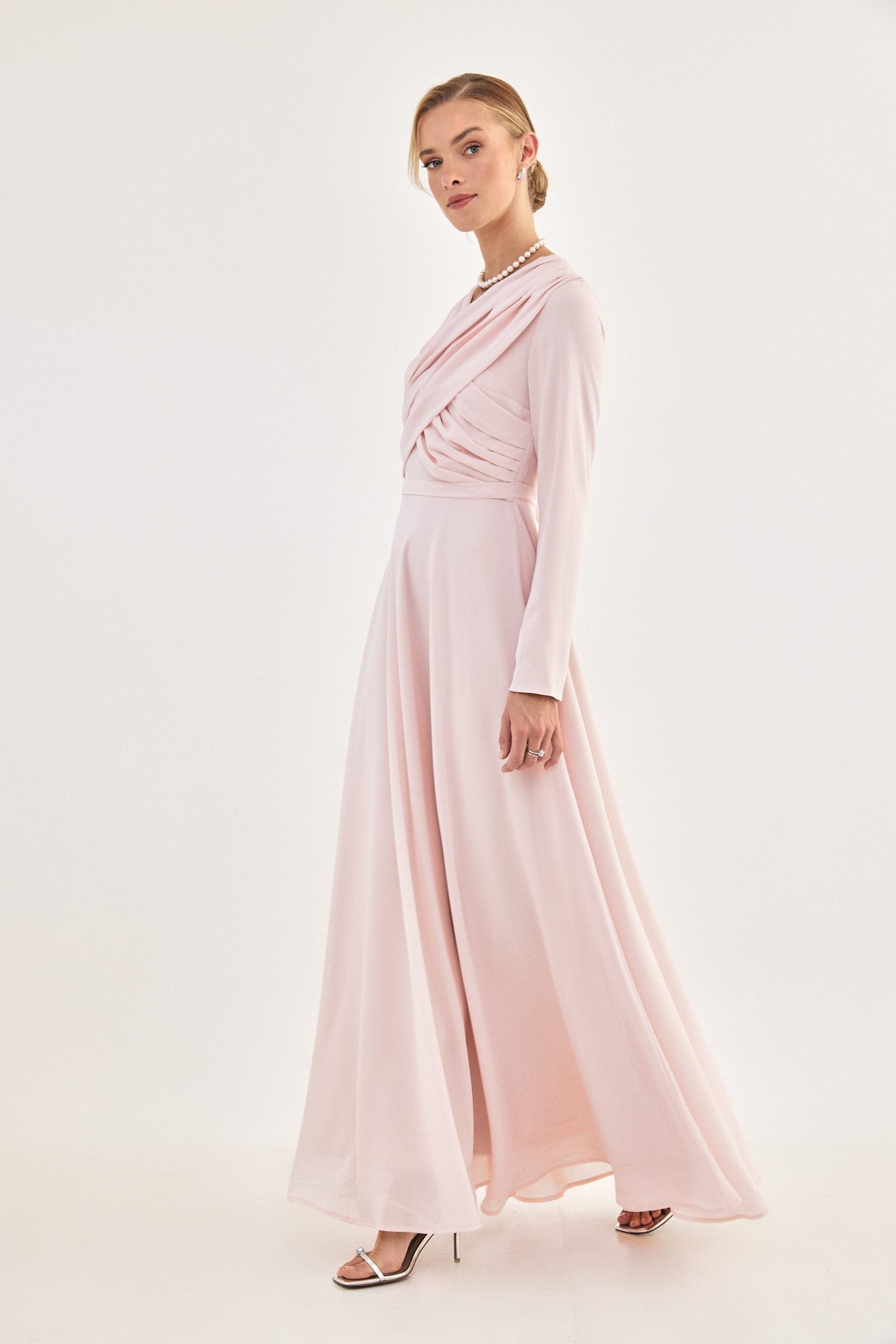 שמלת איקס ורודה