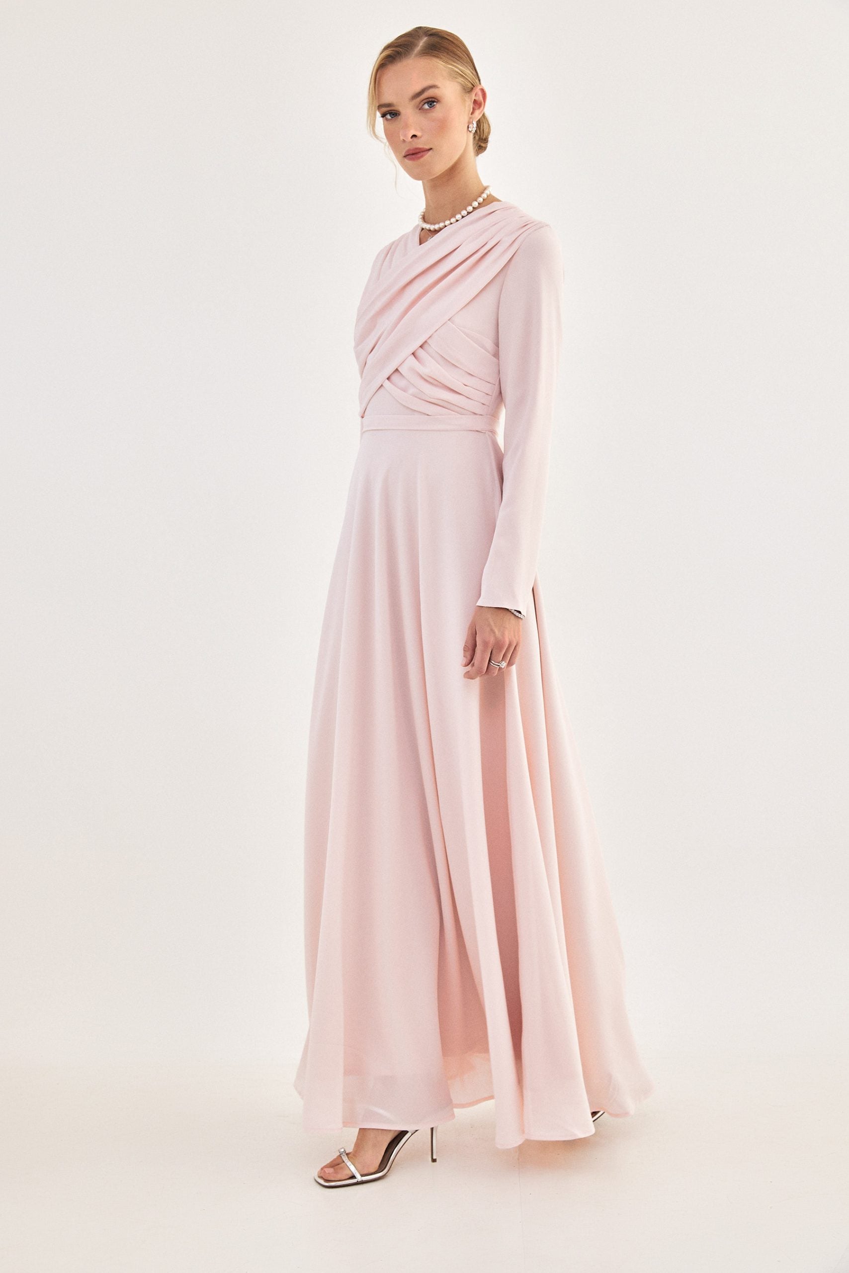 שמלת איקס ורודה