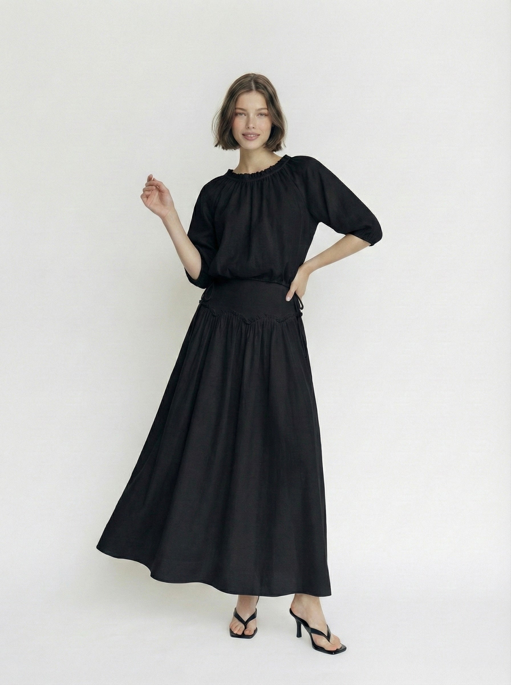 LIN shirt - שחור