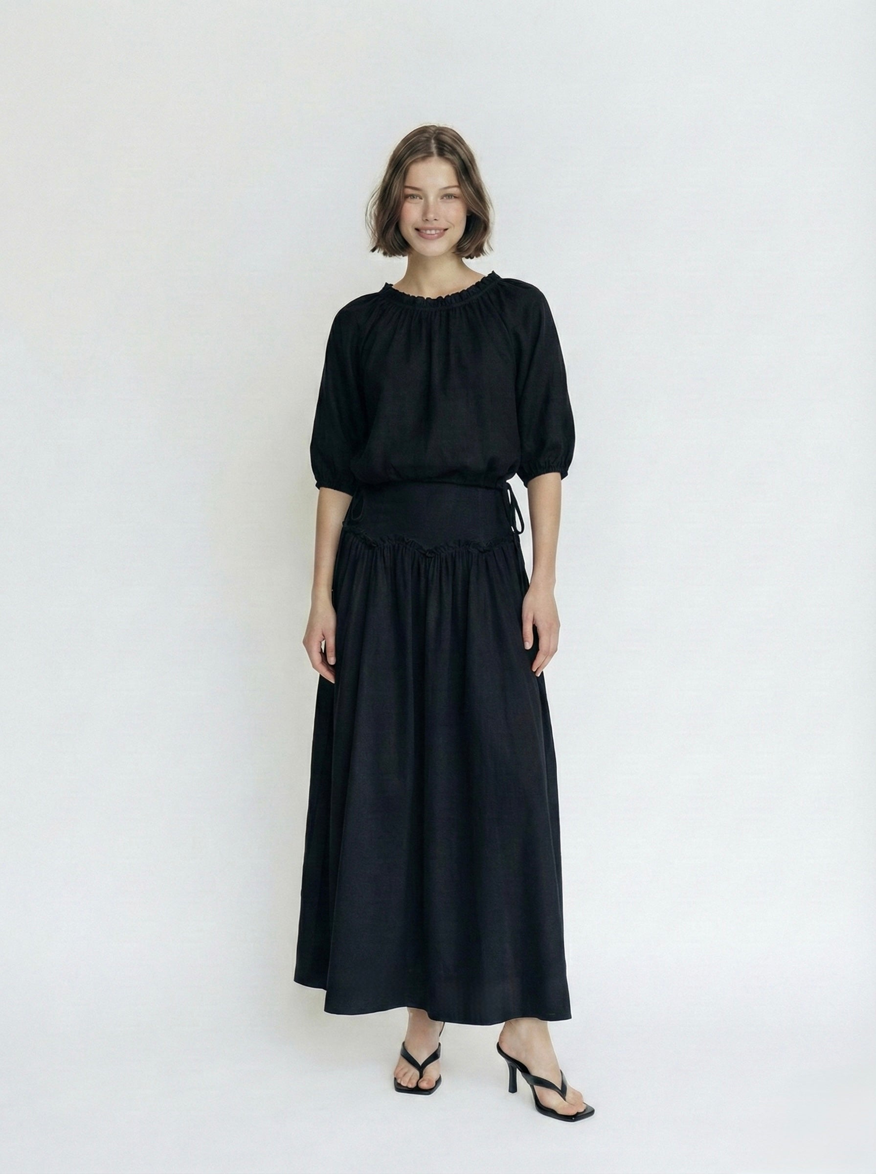 LIN shirt - שחור