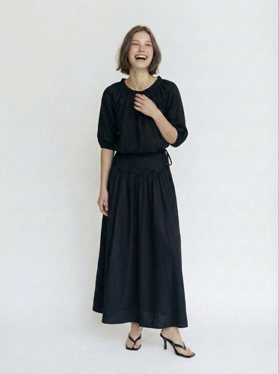 LIN shirt - שחור