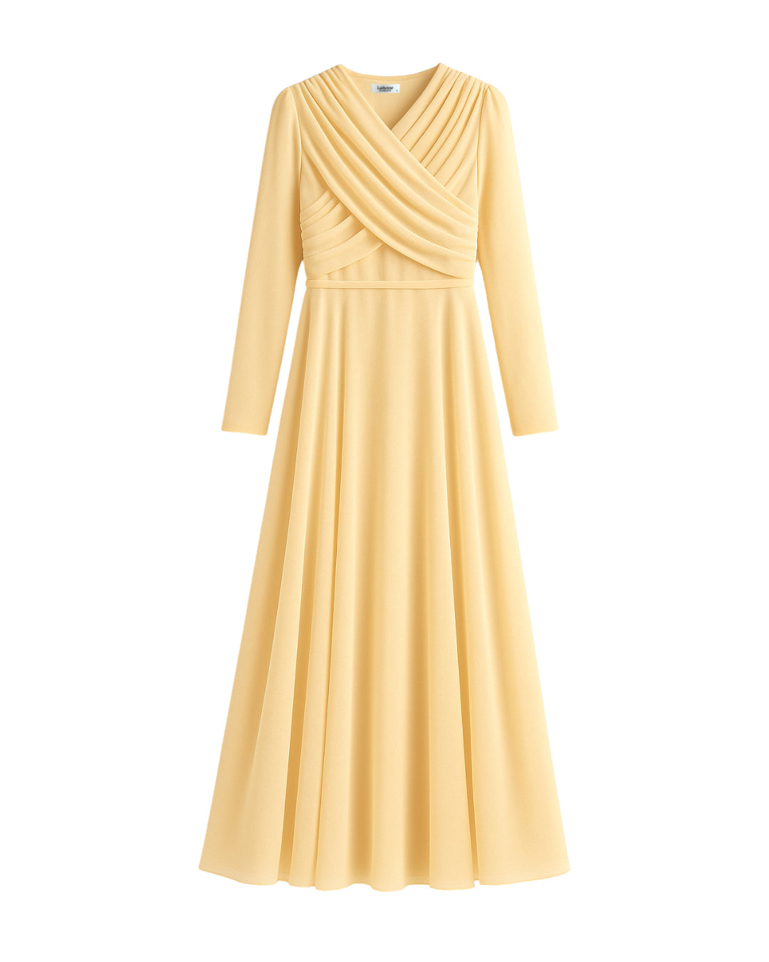 שמלת איקס צהוב חמאה