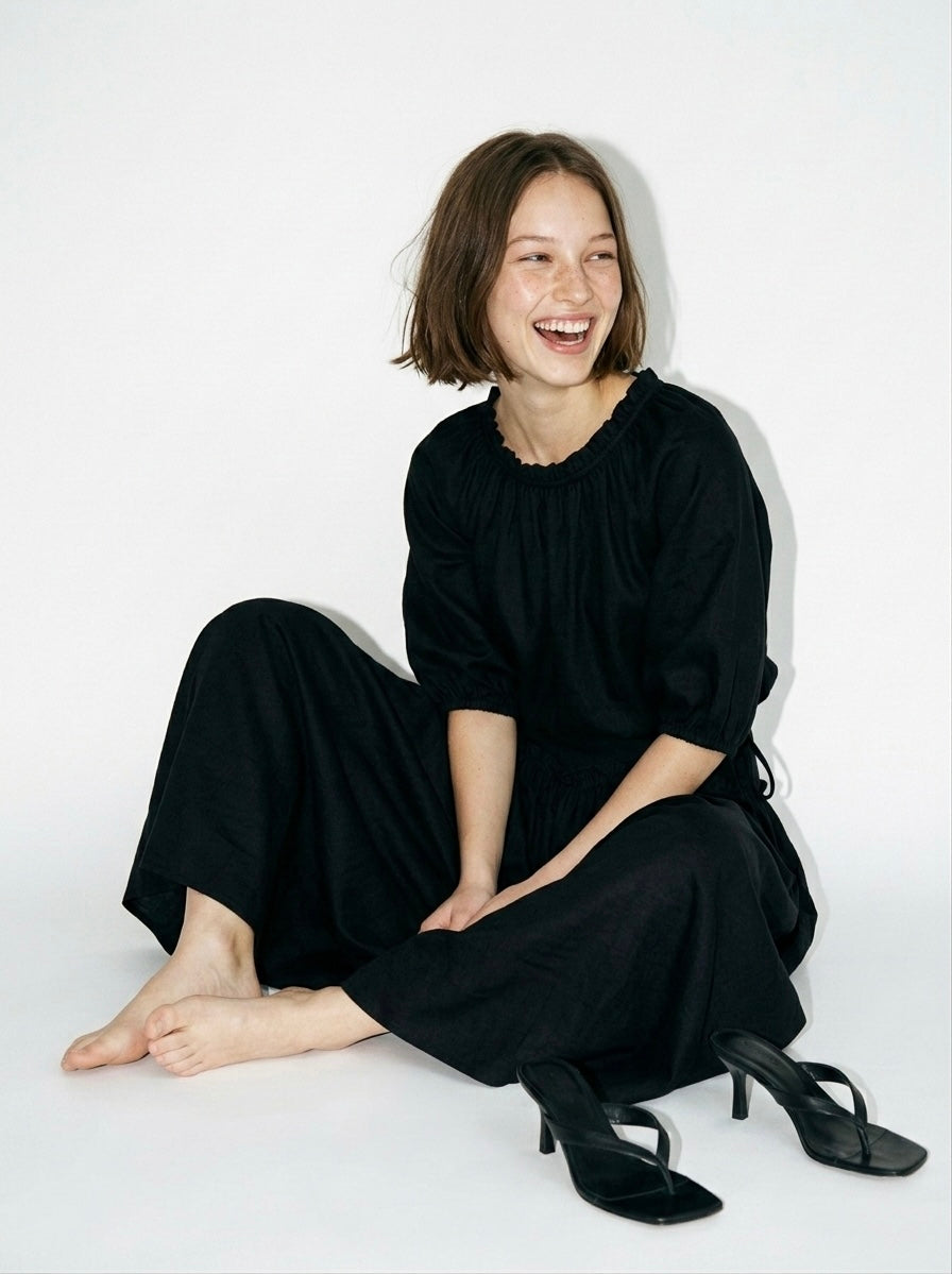 LIN shirt - שחור