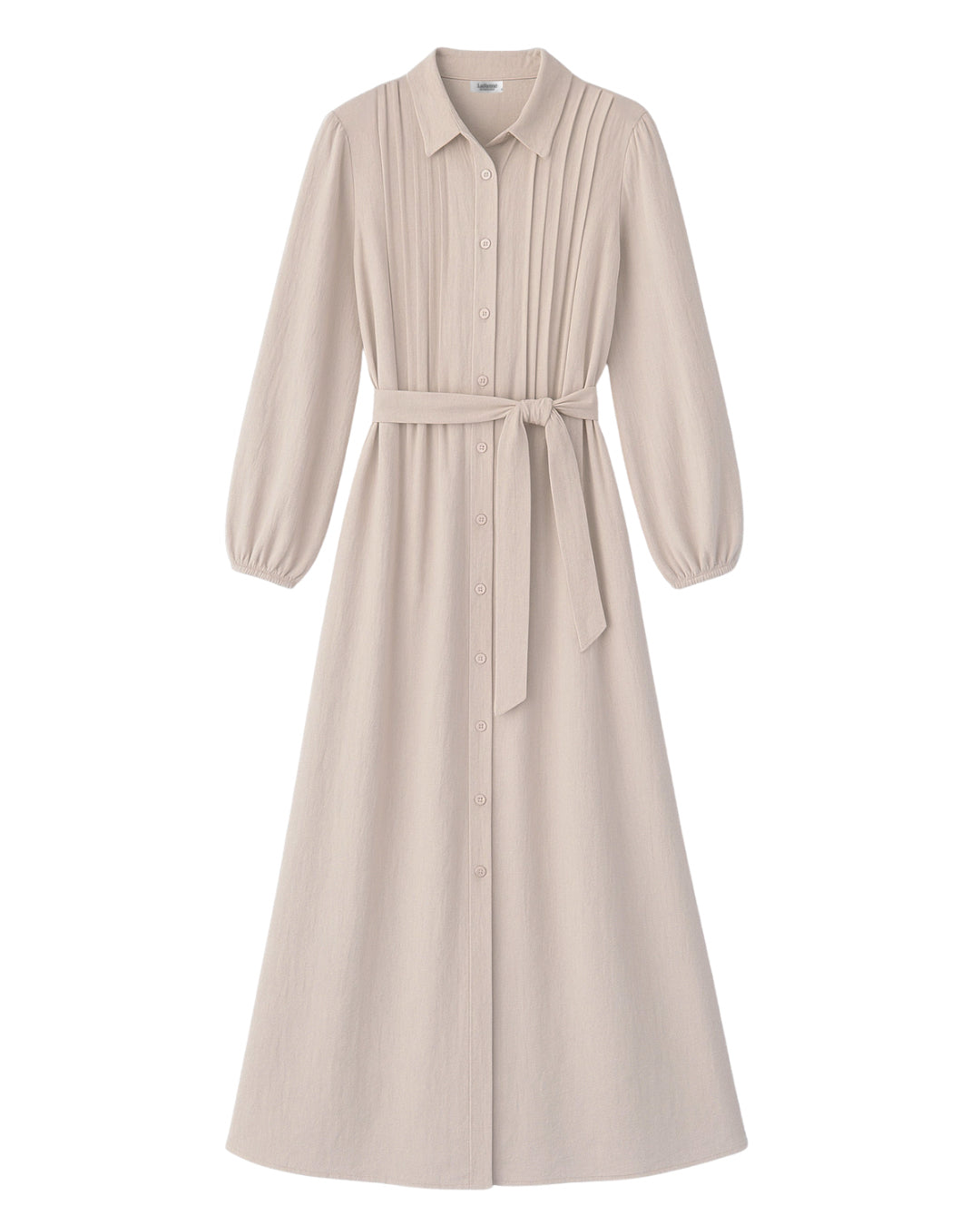 שמלות כפתורים מקסי - אבן