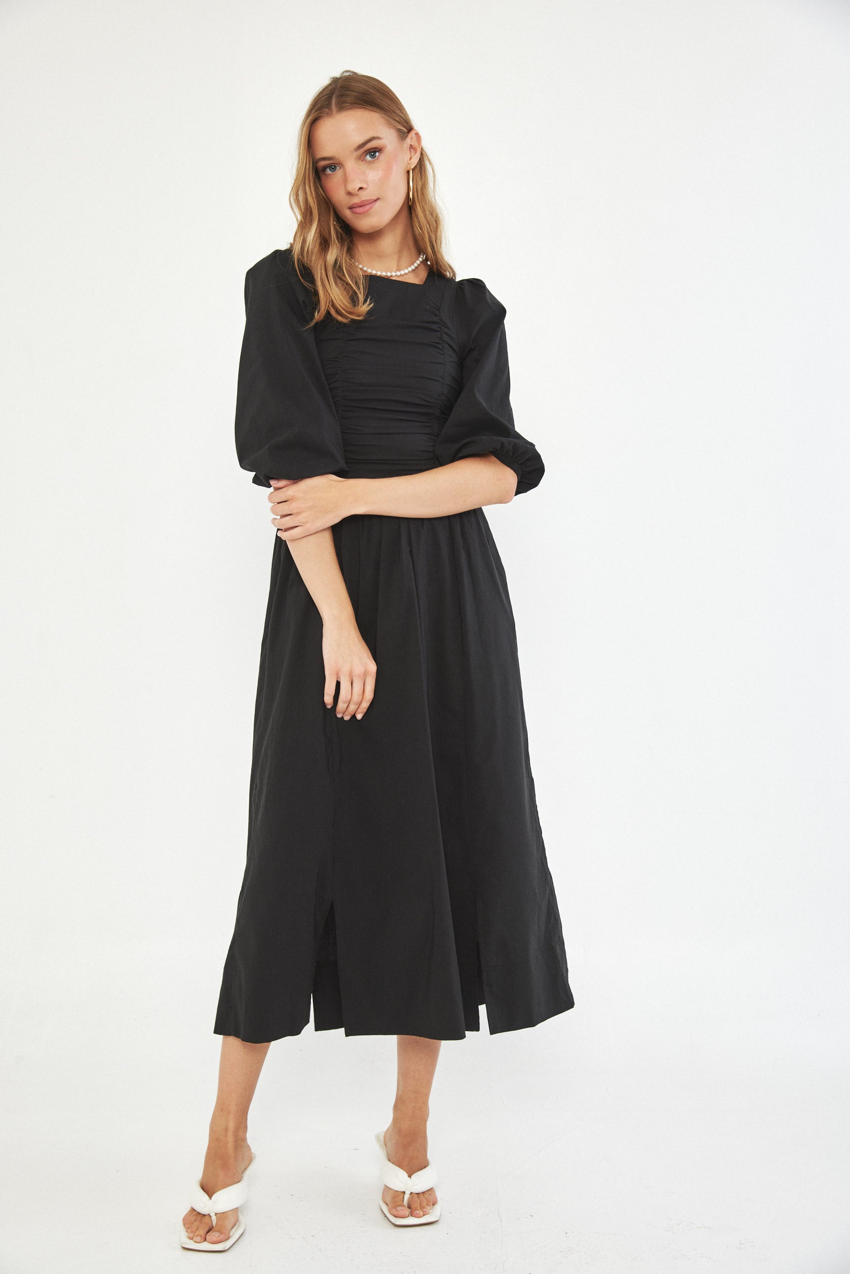 Poplin dress - Black