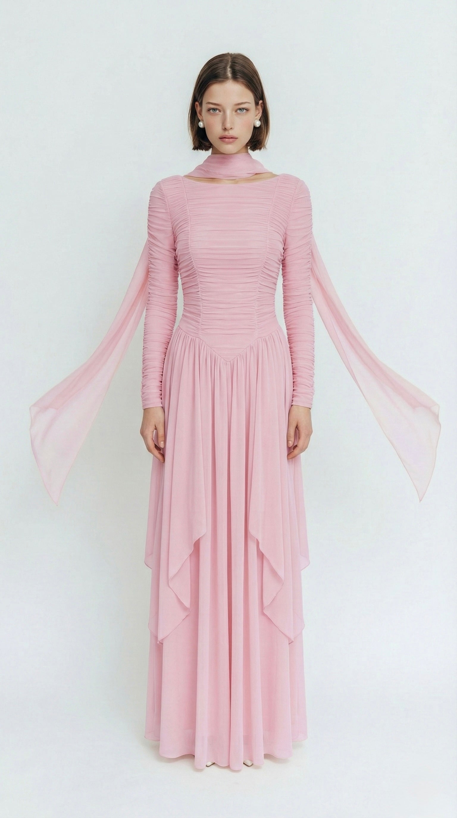 שמלת מאלורי ורוד