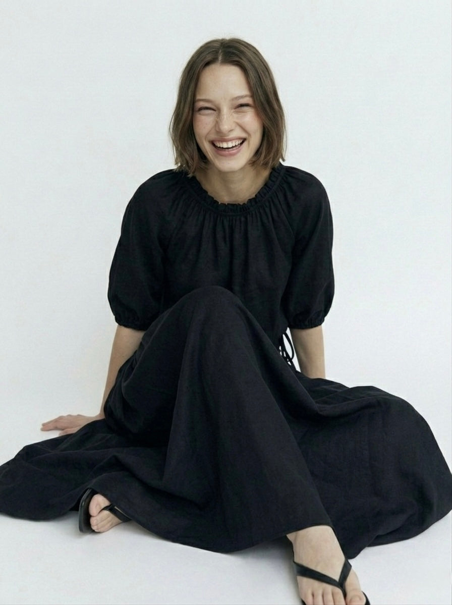 LIN shirt - שחור