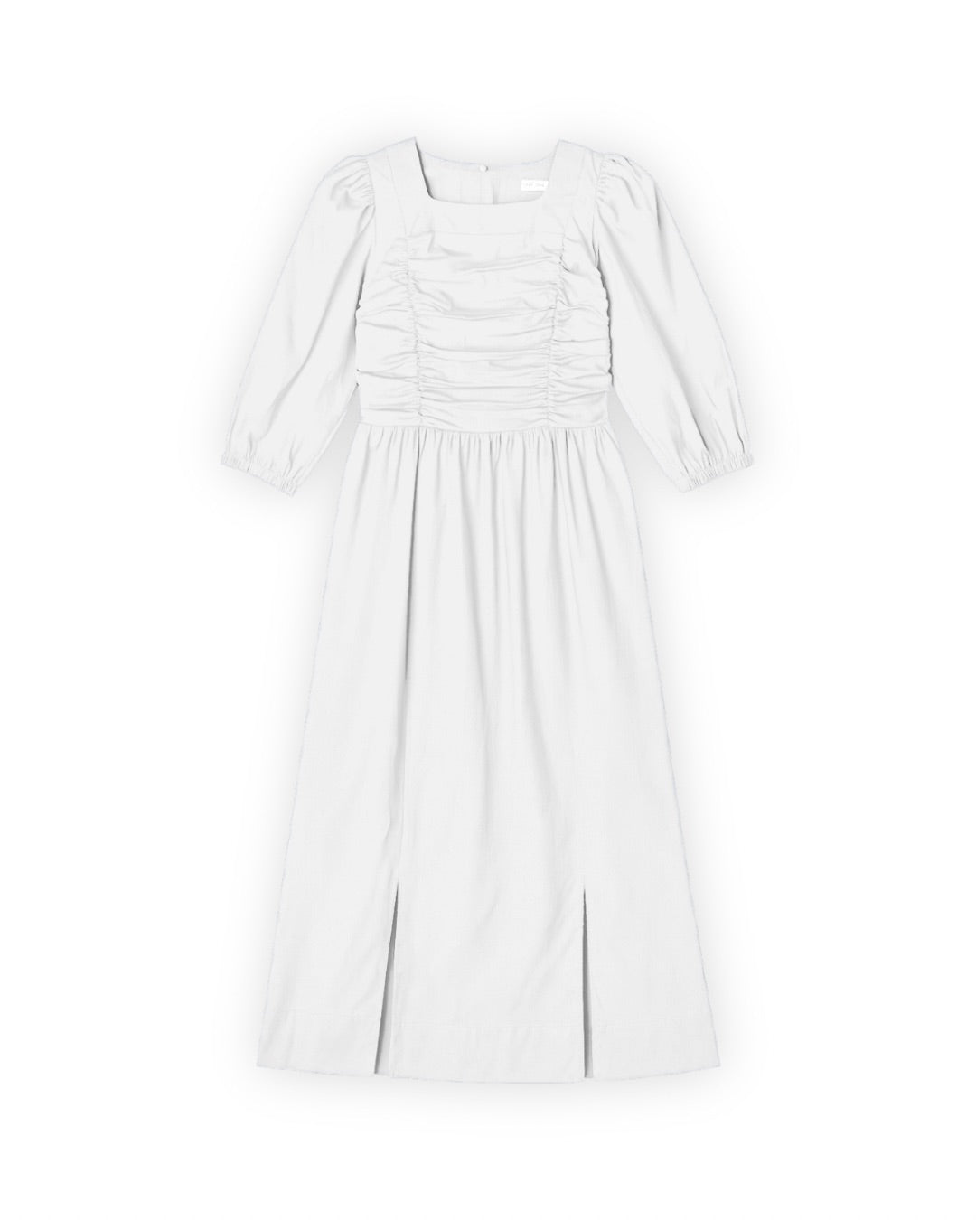 Poplin dress - white
