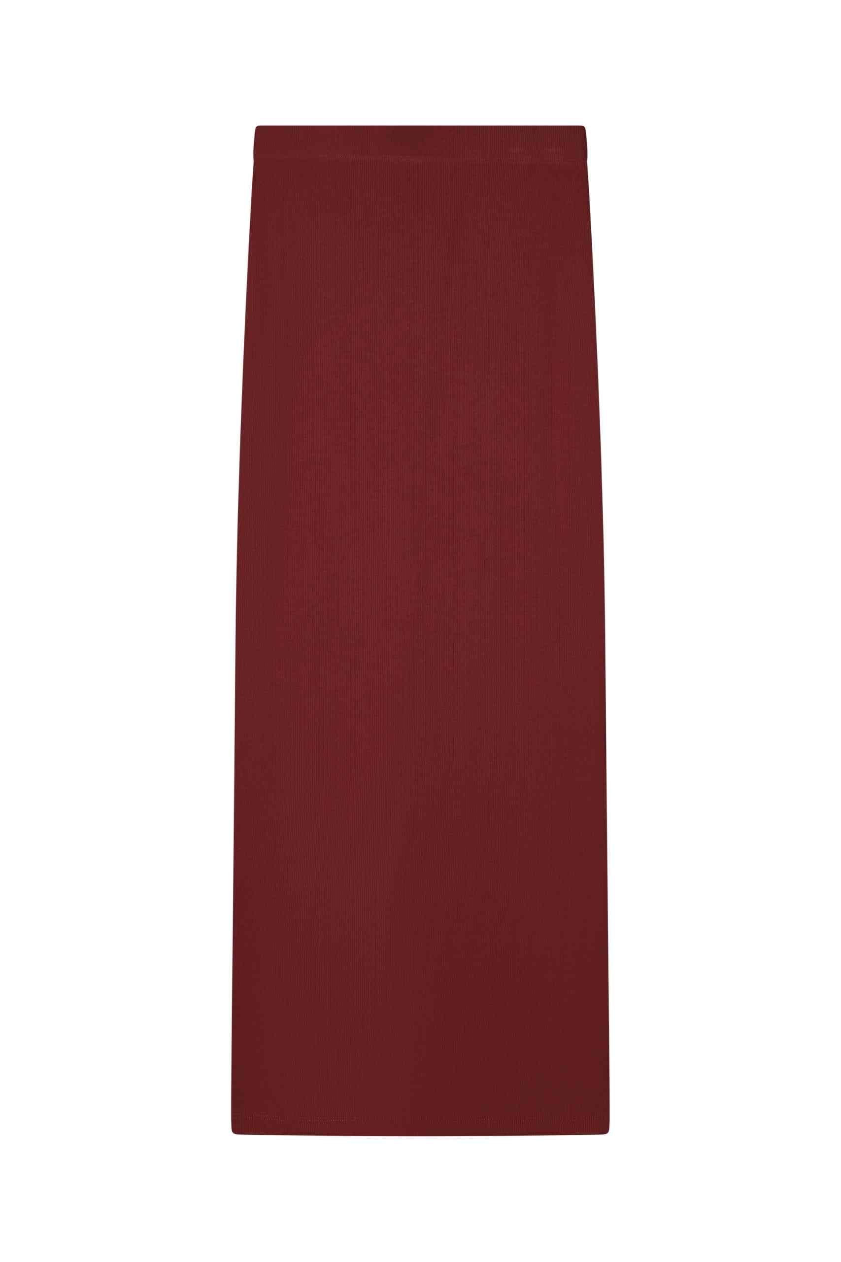 חצאית ריב בורדו