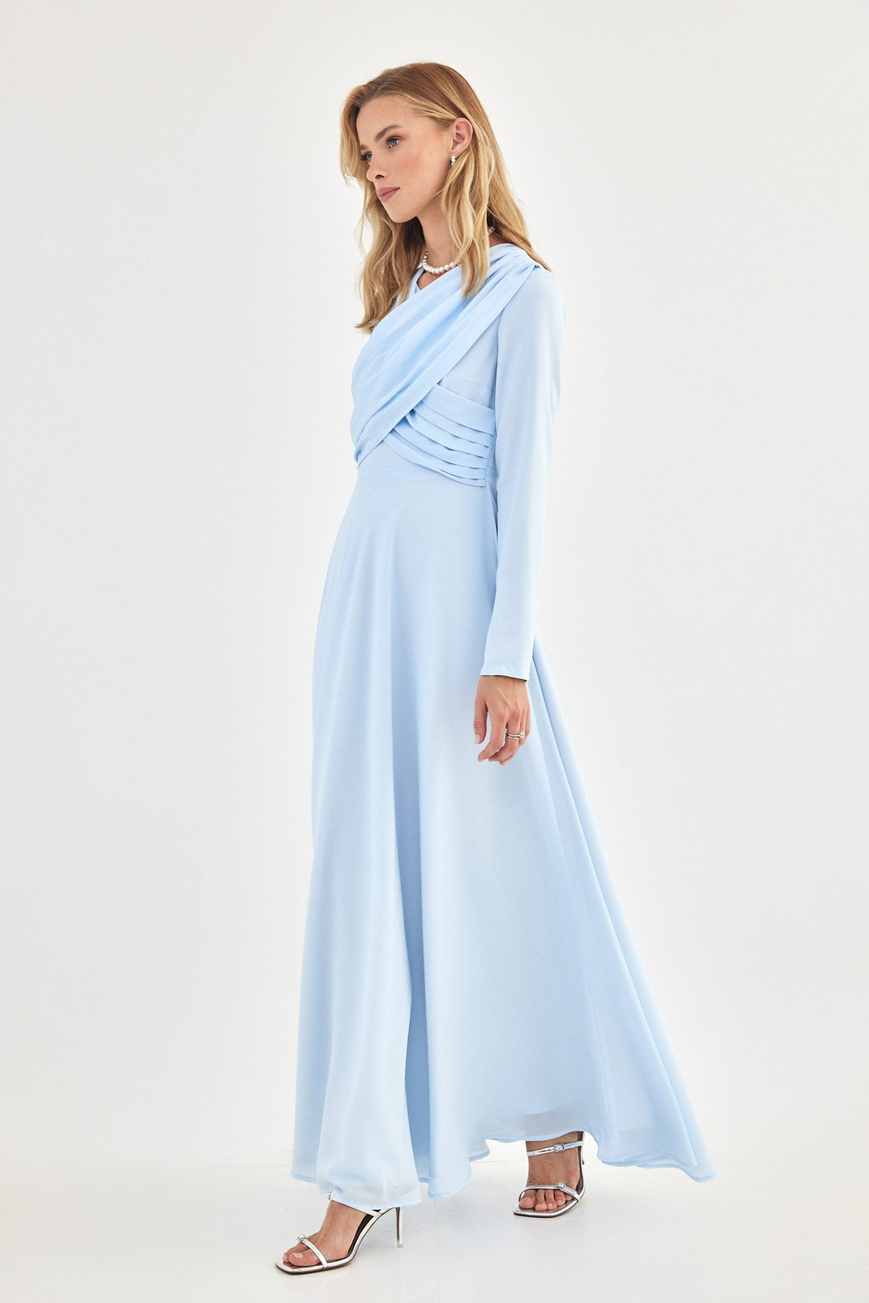 שמלת איקס תכלת