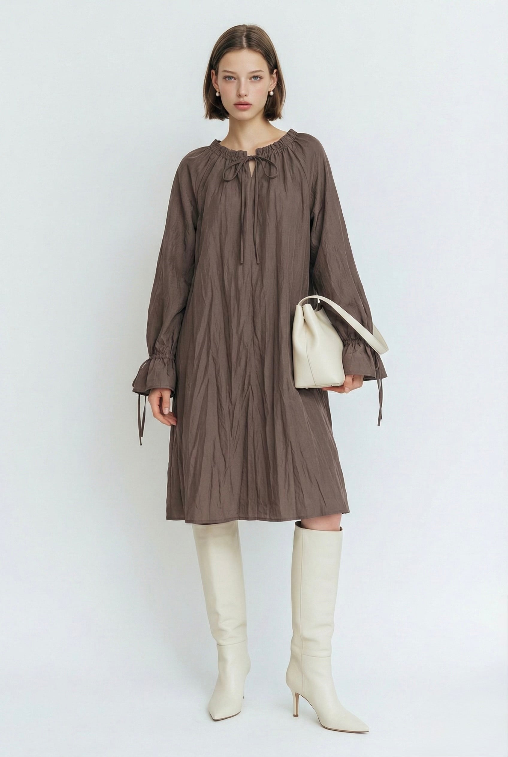 שמלת vera חומה