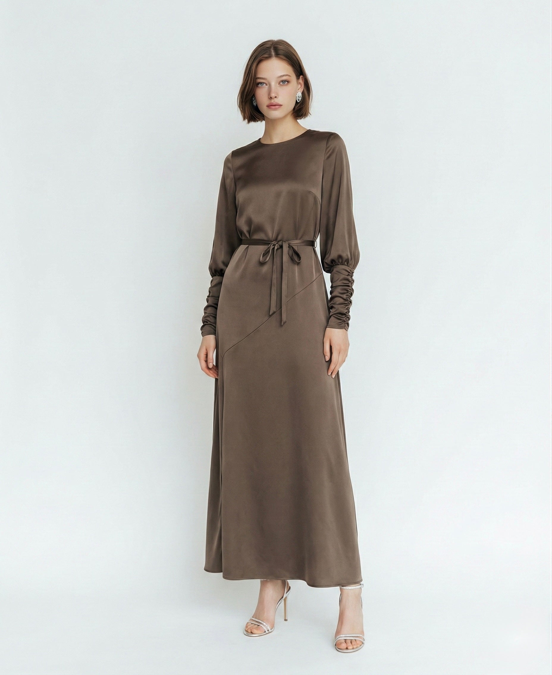 שמלת טוני חומה